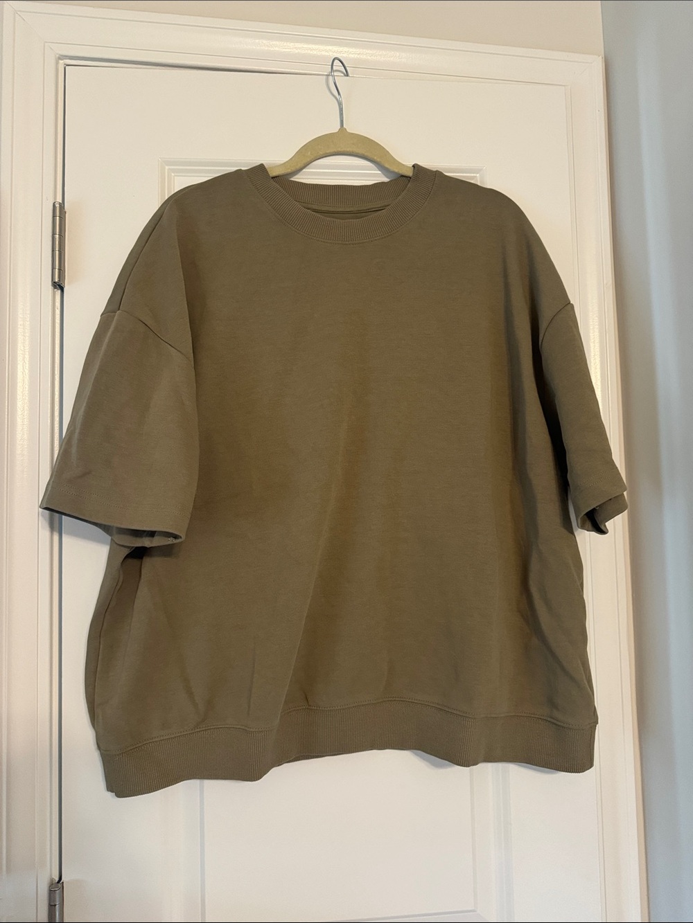 Denim & Flower Relaxed Fit Sweatshirt in Khaki